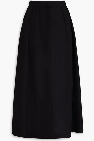 Fabiana Filippi Pleated twill midi skirt