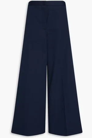 Fabiana Filippi Cotton-poplin wide-leg pants - Blue