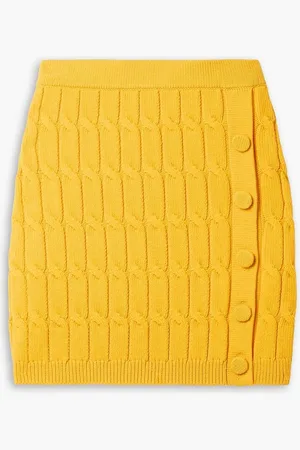 Altuzarra Galle cable-knit cotton-blend mini skirt