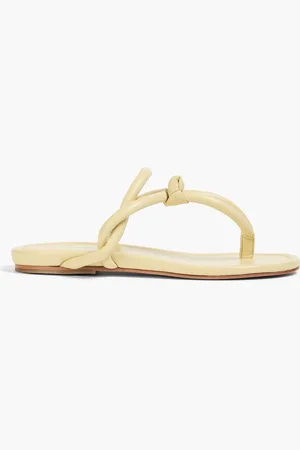 Fabiana Filippi Knotted leather sandals - Yellow