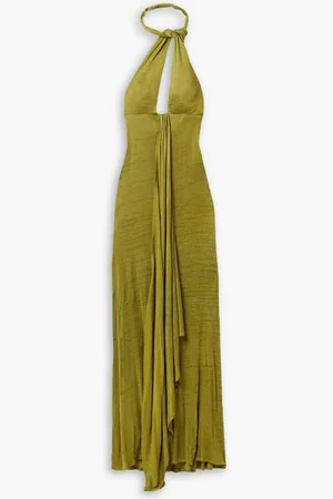 Savannah Morrow Mariella convertible ribbed jersey maxi dress - Green