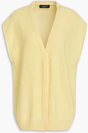 Fabiana Filippi Sequin-embellished cotton-blend cardigan - Yellow