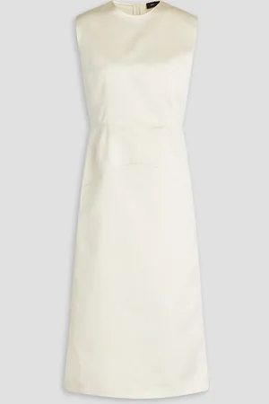 Fabiana Filippi Duchesse-satin midi dress - White