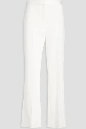 Claudie Pierlot Pleated crepe bootcut pants