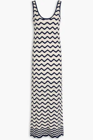 ZIMMERMANN Crochet-knit cotton maxi dress - Blue