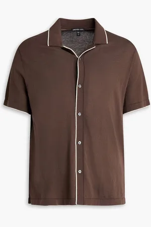 James Perse Cotton-blend shirt - Brown
