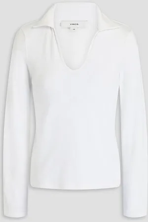 Vince Cotton and modal-blend jersey top