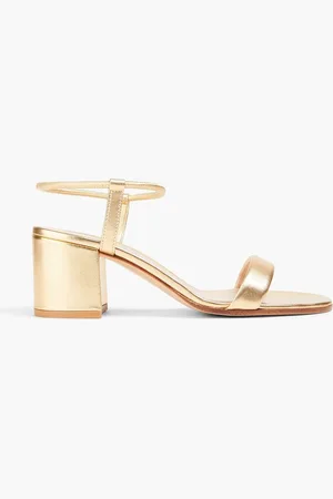 Gianvito Rossi Nadia 60 metallic leather sandals - Metallic