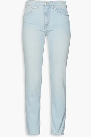 OFFICINE GENERALE Bret high-rise tapered jeans - Blue