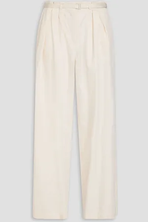 Joseph Tunius cotton-sateen wide-leg pants - White