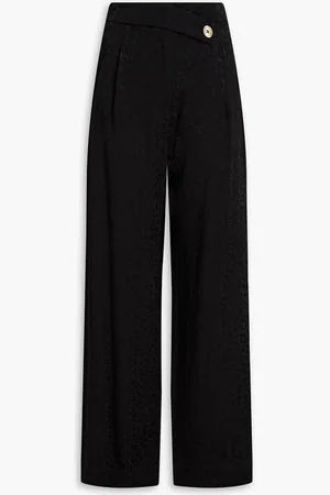 Michael Kors Leopard-jacquard wide-leg pants