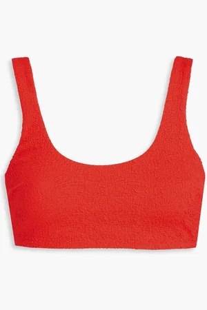 Mara Hoffman Lira textured bikini top - Red