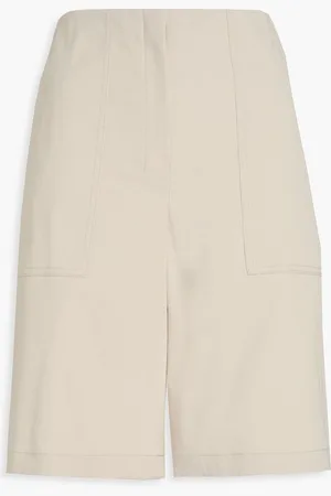 THEORY Cotton-blend shorts - Neutral