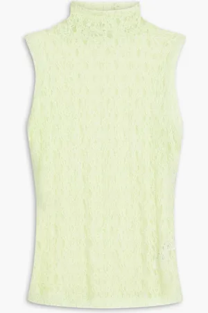 Frame Stretch-lace turtleneck top