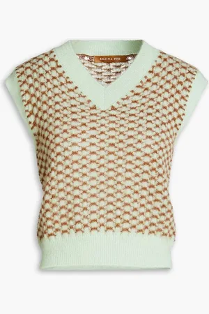 REJINA PYO Alpaca-blend vest - Green