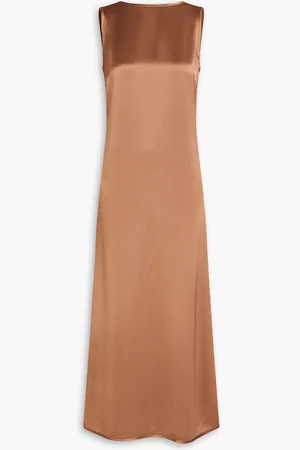By Malene Birger Audette satin midi dress - White