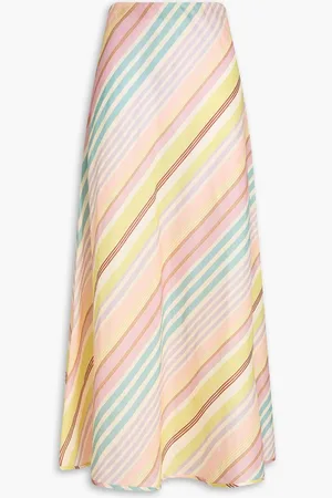ZIMMERMANN Striped linen maxi skirt