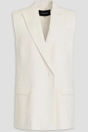 Fabiana Filippi Linen-blend vest - White