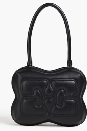 Ganni Butterfly leather-blend shoulder bag
