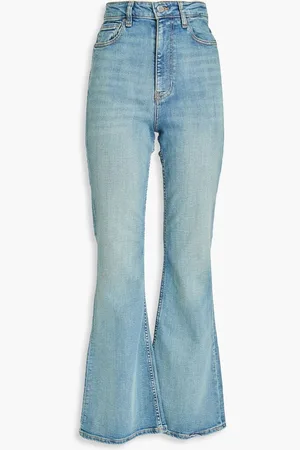 Ganni High-rise flared jeans - Blue