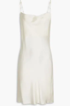 GINIA Silk-charmeuse slip - Neutral