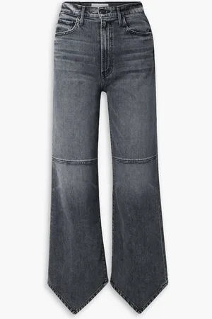 Mother The Dagger high-rise straight-leg jeans - Gray