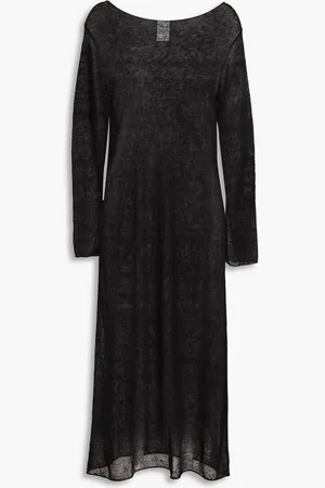 James Perse Linen-blend midi dress