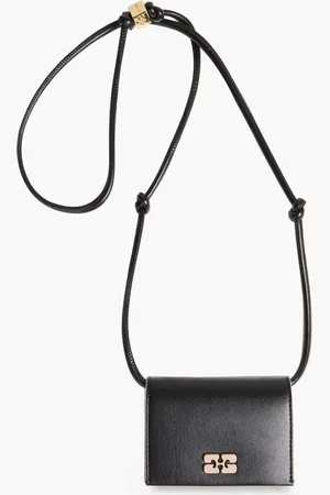 Ganni Leather-blend cardholder