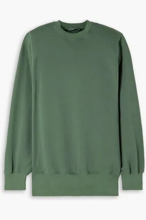WARDROBE.NYC Track cotton-jersey mini dress - Green