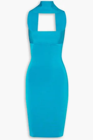 ALEXANDRE VAUTHIER Cutout stretch-jersey dress - Blue