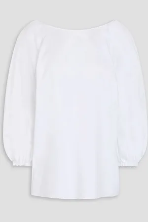 Carolina Herrera Cotton-blend poplin top