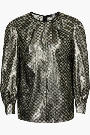 Karl Lagerfeld Lurex Monogram Shirt for Women | The Deal Outlet