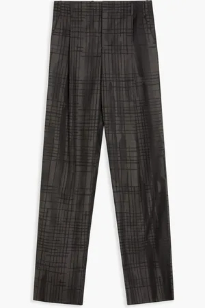 VERSACE Formal Pant Tessuto Grisaglia Lana Stampa Graffiti for Men | The Deal Outlet