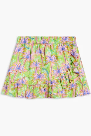 Palm Angels Aop Pa Palms Ruffles Skirt for Kids | The Deal Outlet