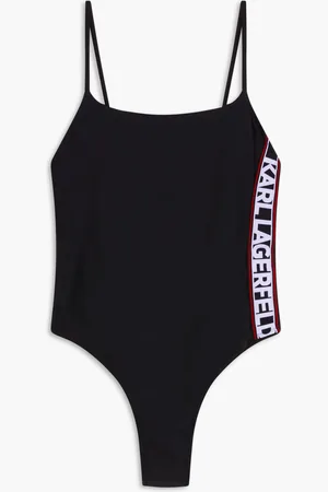 Karl Lagerfeld Elongated Logo Swimsuit for Women | The Deal Outlet