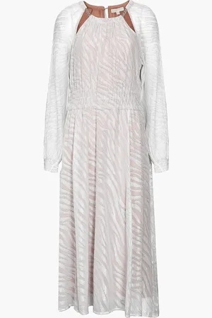 Michael Kors Zebra Metallic Fil Coup?? Dress for Women | The Deal Outlet