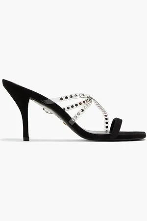 Stuart Weitzman Strapeze Crystal 85 Slide for Women | The Deal Outlet