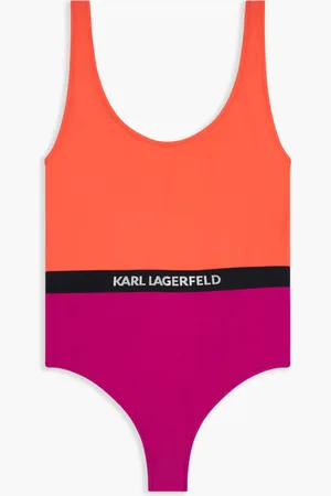 Karl Lagerfeld Colour Block Swimsuit for Women | The Deal Outlet