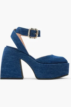NODALETO No11-30-16 Bulla Sofia Dark Jeans Heels for Women | The Deal Outlet
