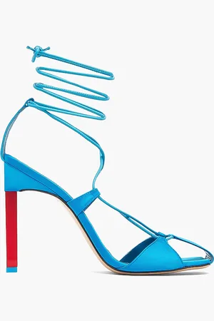 The Attico Strap Square Toe Heels for Women | The Deal Outlet