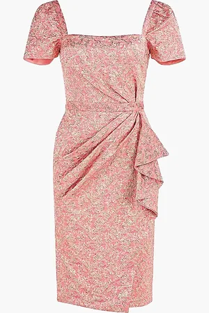 THEIA Paulina Draped Cocktail Dress for Women | The Deal Outlet