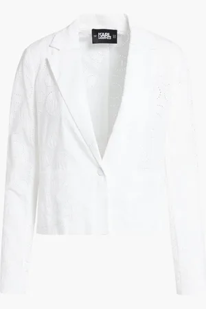 Karl Lagerfeld Broderie Anglaise Blazer for Women | The Deal Outlet