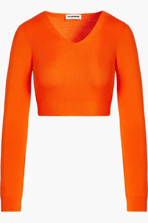 Jil Sander Full Sleeve Crop Top for Women | The Deal Outlet