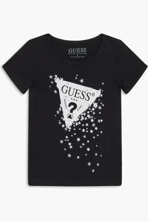Guess Classic Logo Front T-shirt for Girls | The Deal Outlet
