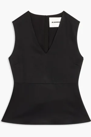 Jil Sander Envers Satin Sleeveless Top for Women | The Deal Outlet