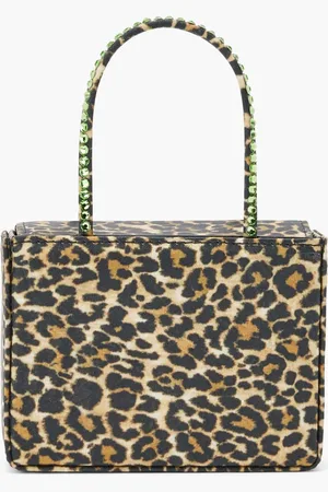 Amina Muaddi Superamini Gilda-leopard Peridot Crystals for Women | The Deal Outlet