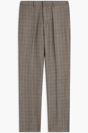 Jil Sander Fine Mouline Check Tailoring Pant for Men | The Deal Outlet