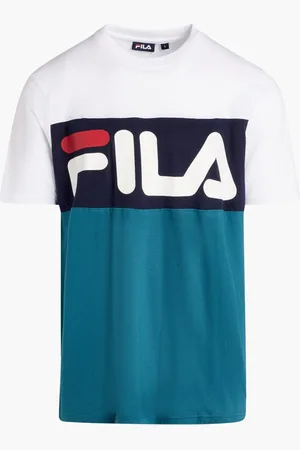 Fila Anwar Ss Cut & Sew Tee Flat Matte Print for Men | The Deal Outlet