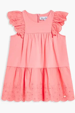 Tartine Et Chocolat Blush Tiered Dress for Kids | The Deal Outlet