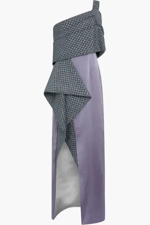 Tuvanam Jacquard -crep Long Dress for Women | The Deal Outlet